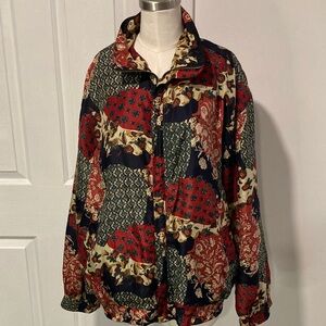 vintage coAco silk jacket XL